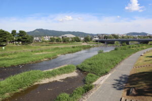 出町橋端から見た賀茂川